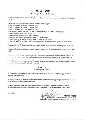 aumento parcheggi isv vacchi