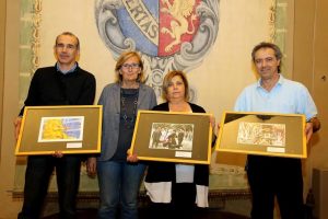 Nella foto da sinistra    Antonio Malagutti, l'assessore Elisabetta Marchetti, Maria Cristina Pasta e Paolo Stuppazzoni