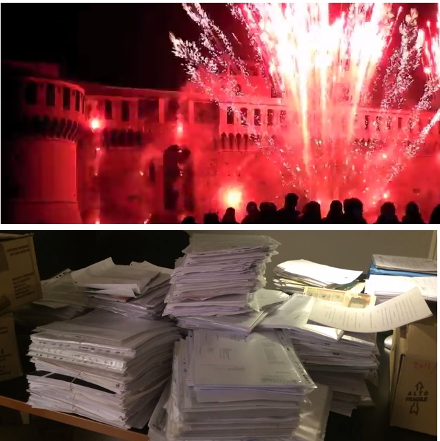 AREA BLU PAGA I FUOCHI DI CAPODANNO… CON I SOLDI DELLE MULTE ‘IDEOLOGICHE’ COMMINATE AI CITTADINI!!!!