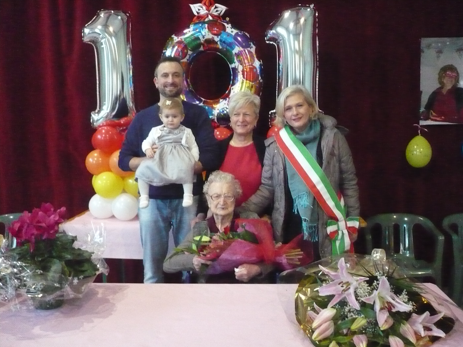Armida Donati ha festeggiato i 101 anni al Centro Diurno Anziani