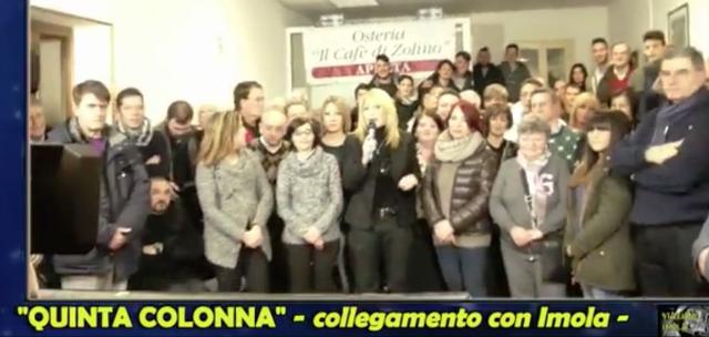 ECCO COSA HANNO DETTO GLI IMOLESI A QUINTA COLONNA (VIDEO)