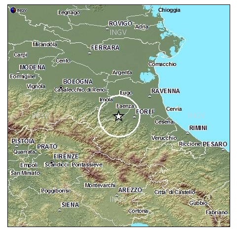 TERREMOTO OGGI IN IMOLA