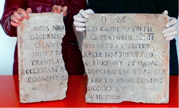 UNA LAPIDE RITROVATA Sulle tracce dell’Antico Oratorio del Santissimo Salvatore  e del Patrizio Nicolò da Carpi “il Barbero”