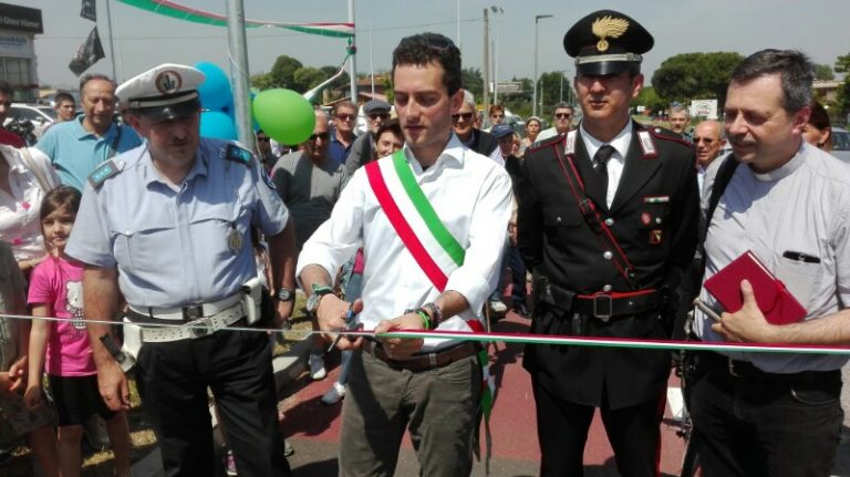 INAUGURATA LA NUOVA PISTA CICLABILE VIA EMILIA