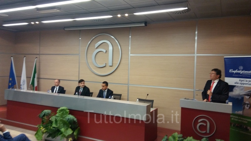 INCONTRO CON LUIGI DI MAIO ALLA CONFARTIGIANATO ASSIMPRESE BOLOGNA METROPOLITANA,  IL SALUTO DEL SEGRETARIO AMILCARE RENZI