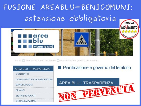 FUSIONE AREABLU-BENICOMUNI: astensione obbligatoria