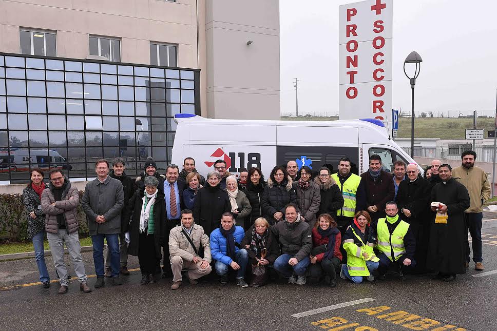 CERIMONIA DI RICORDO DI MASSIMO BULZAMINI E RINGRAZIAMENTO PUBBLICO PER I BENI SANITARI ACQUISITI CON IL SUO LASCITO TESTAMENTARIO