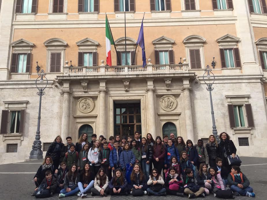 LE RAGAZZE E I RAGAZZI DELLA CONSULTA DELLA CITTÀ DI IMOLA IN VISITA ALLA CAMERA DEI DEPUTATI.