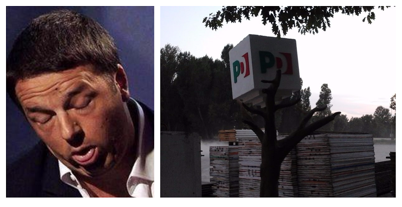 LE PATACCHE DI RENZI SUL SANTERNO.
