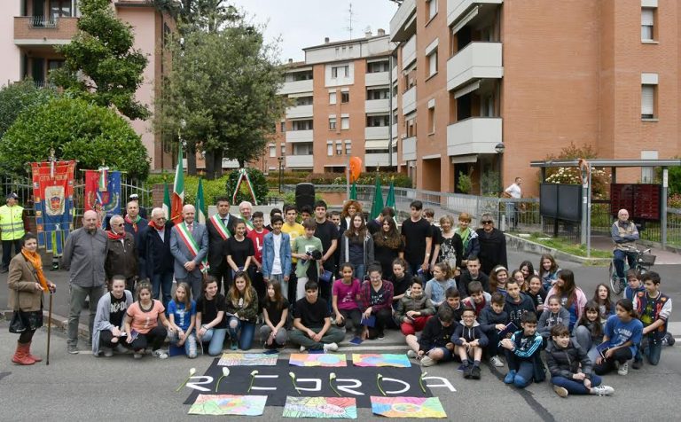 IL RICORDO DELLE VITTIME DI POZZO BECCA DISEGNATO CON LE CALLE BIANCHE