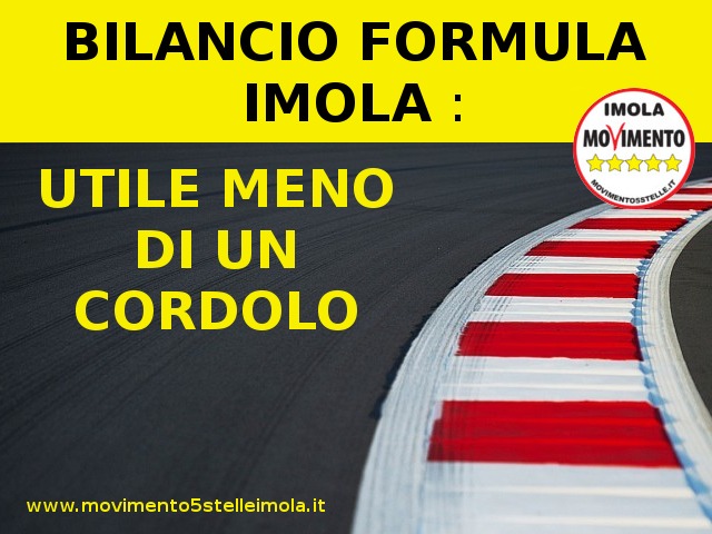 BILANCIO FORMULA IMOLA:  UTILE MENO DI UN CORDOLO