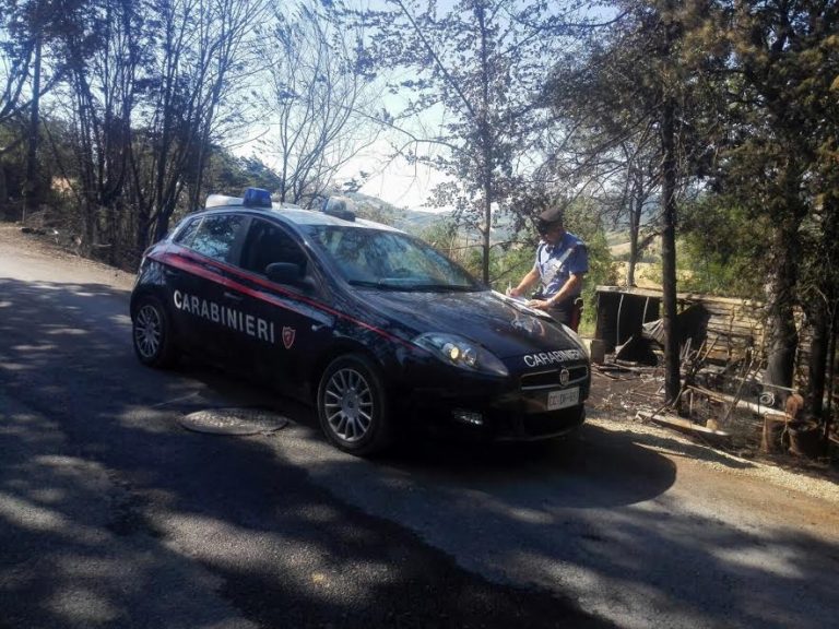 CASTEL SAN PIETRO TERME, CAPANNO IN MURATURA ADIBITO AD ABITAZIONE AVVOLTO DALLE FIAMME: INTERVENGONO I CARABINIERI.