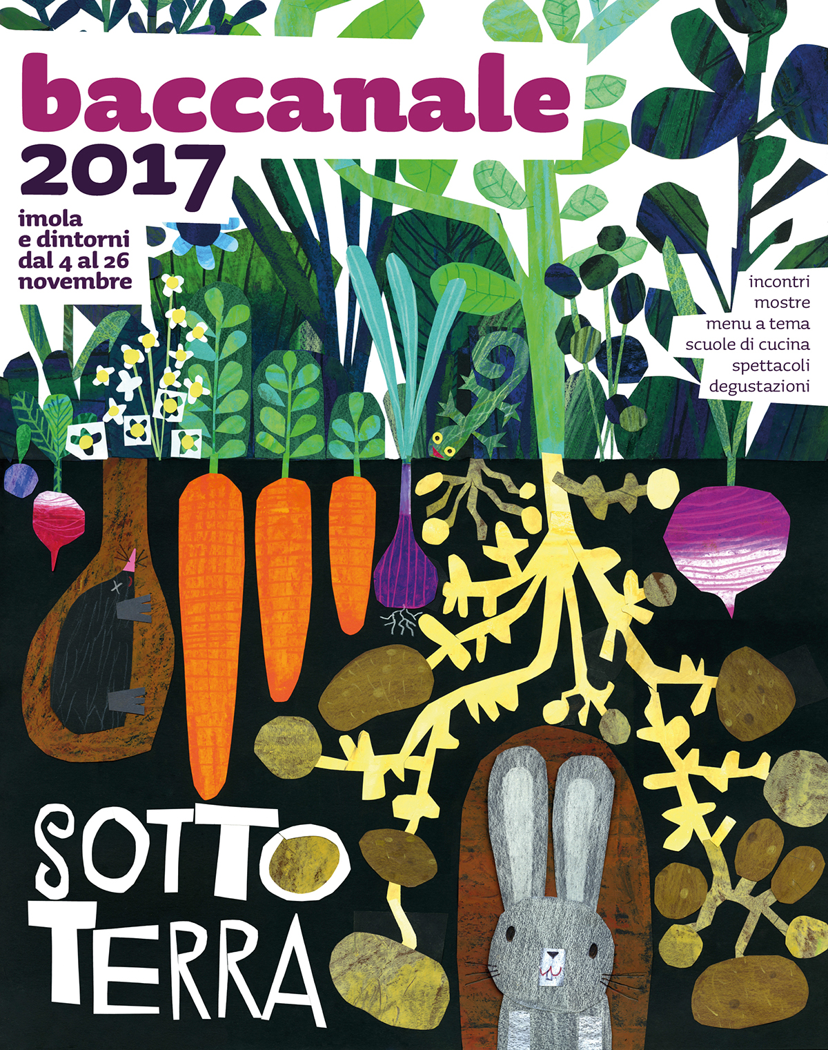 BACCANALE 2017 “SOTTO TERRA”:  L’ILLUSTRATORE GEK TESSARO PRESENTA L’IMMAGINE DELLA RASSEGNA