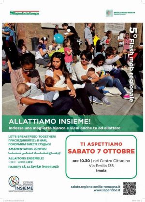“ALLATTIAMO INSIEME”, ANCHE AD IMOLA SABATO 7 OTTOBRE IL FLASHMOB PER SOSTENERE L’ALLATTAMENTO AL SENO