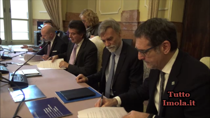 SIGLATO IL PROTOCOLLO D’INTESA SULLE INFRASTRUTTURE DELLA CITTÀ DI IMOLA  TRA REGIONE EMILIA-ROMAGNA, CITTÀ METROPOLITANA DI BOLOGNA E COMUNE