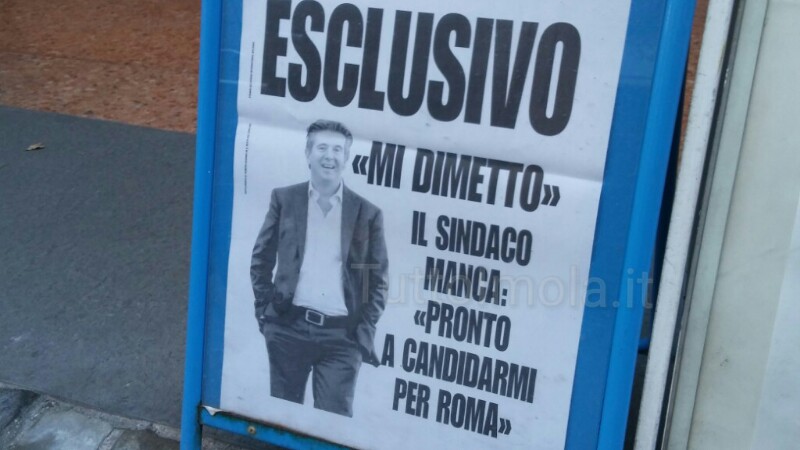 Saluto al sindaco dimissionario