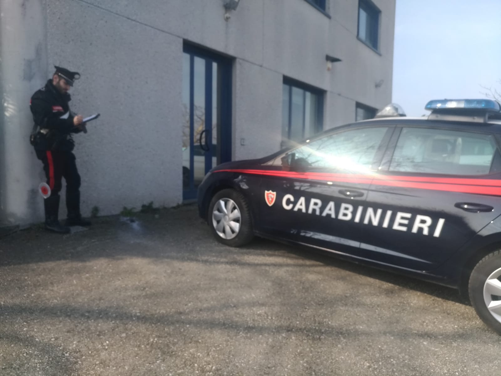 SELVA  RAZZO CADE NEL PARCHEGGIO DI UN’AZIENDA  INTERVENGONO I CARABINIERI