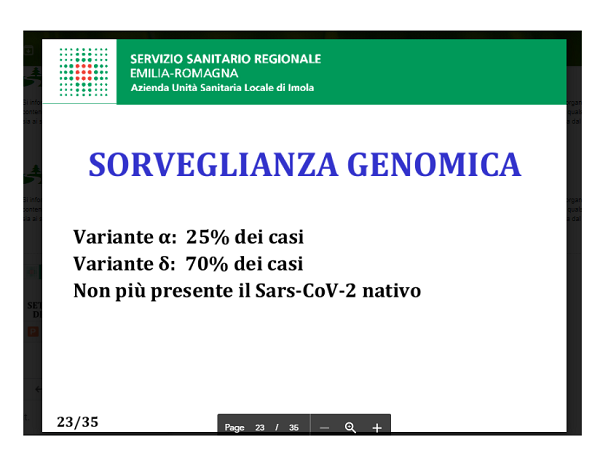 A Imola “non più presente il Sars-CoV-2 nativo”, però sono rimaste le varianti…