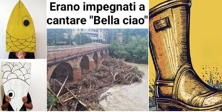 “10mila stivali” (inventati) –  Quando lo scaricare fango diventa modo per distogliere l’attenzione dai danni causati dalla mancata cura dei fiumi