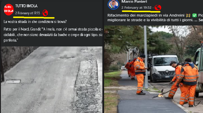 Quando TuttoImola pubblica le lamentele, Panieri corre ai ripari…