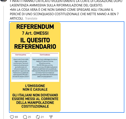 Referendum giustizia – L’immagine ingannevole che il fronte NO fa girare ossessivamente…
