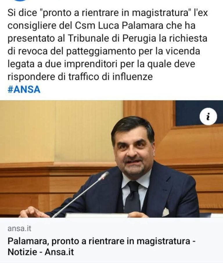 Il referendum non è su Palamara, ma su quello che ha svelato lui