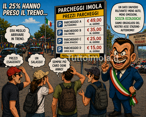 Imola, mentre si festeggia il 25% in treno, sui social la realtà veniva raccontata in un altro modo