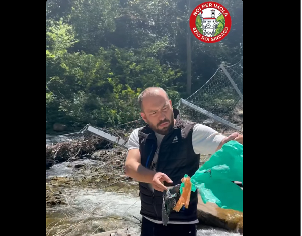 Santerno invaso dai rifiuti, Pancaldi (Noi per Imola): “Il nostro fiume non è una discarica”