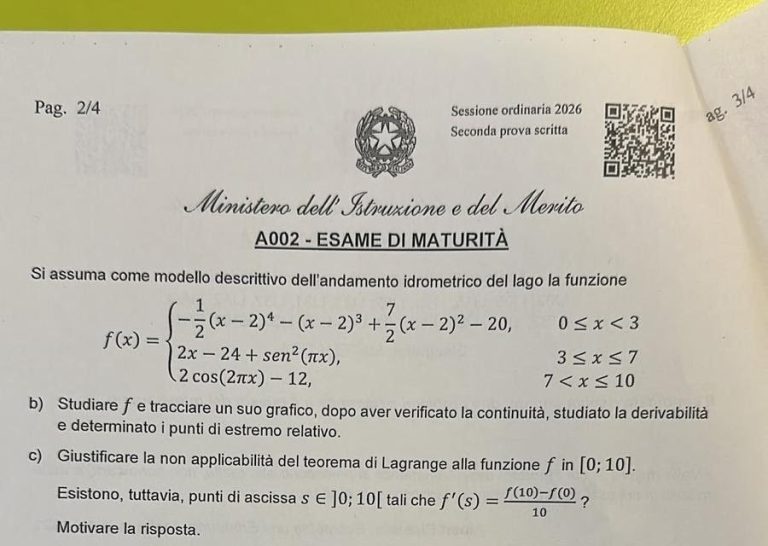 Maturità 2026, la prova di Matematica sotto accusa: troppo lunga, complessa e lontana dalla realtà degli studenti